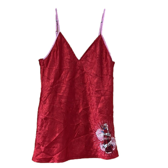 Coca Cola Cami Womens Medium Red Camisole Pajama Top - Picture 1 of 8